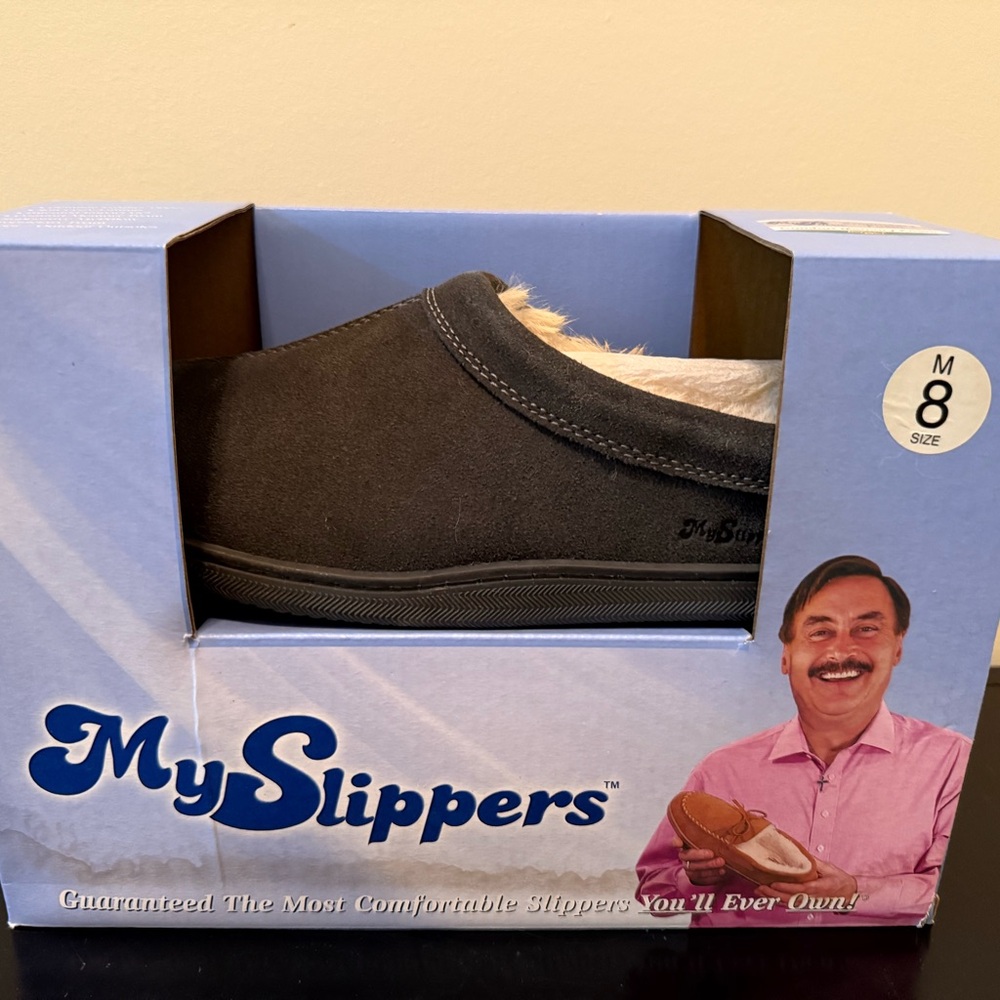 MySlippers Men's Cozy Charcoal Loafers